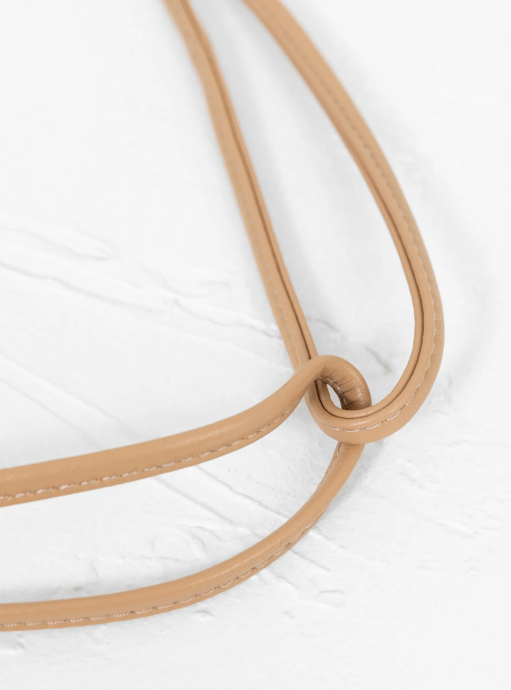 Gathered Square Bucket Bag Tan<Modern Weaving Discount