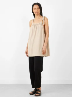 Gather Shell Top Sisal<Lauren Manoogian Fashion