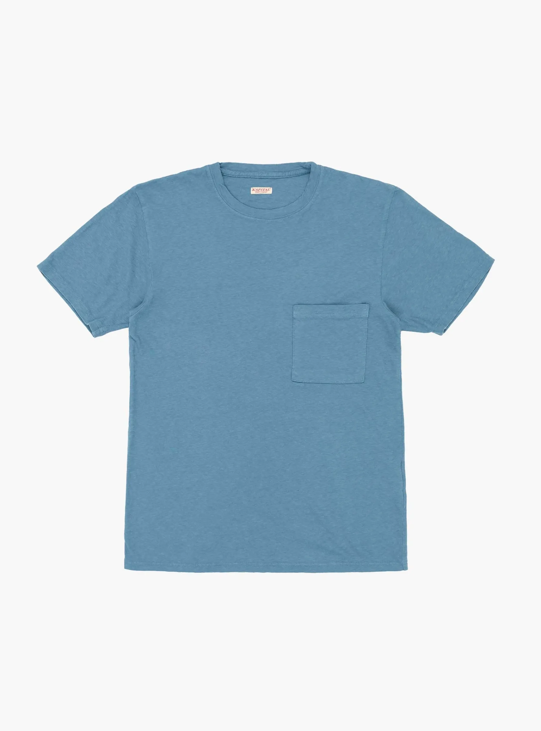 Gauze Jersey Pocket Tee Light Blue<Kapital Clearance