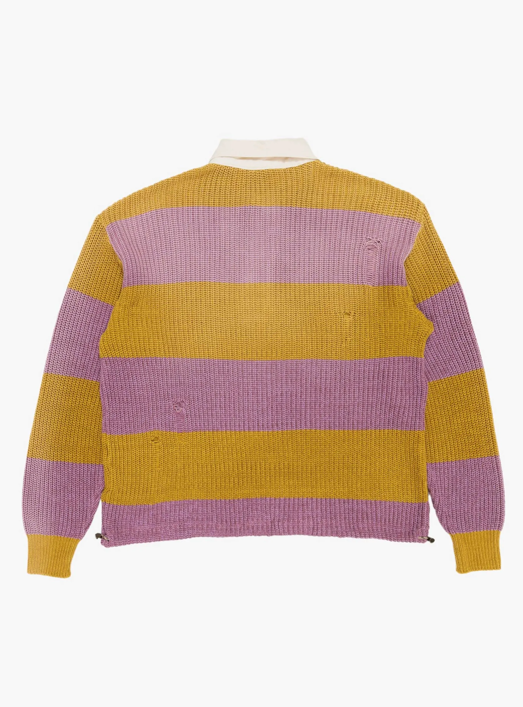 5G Cotton Knit Rugger Shirt Yellow and Pink<Kapital New