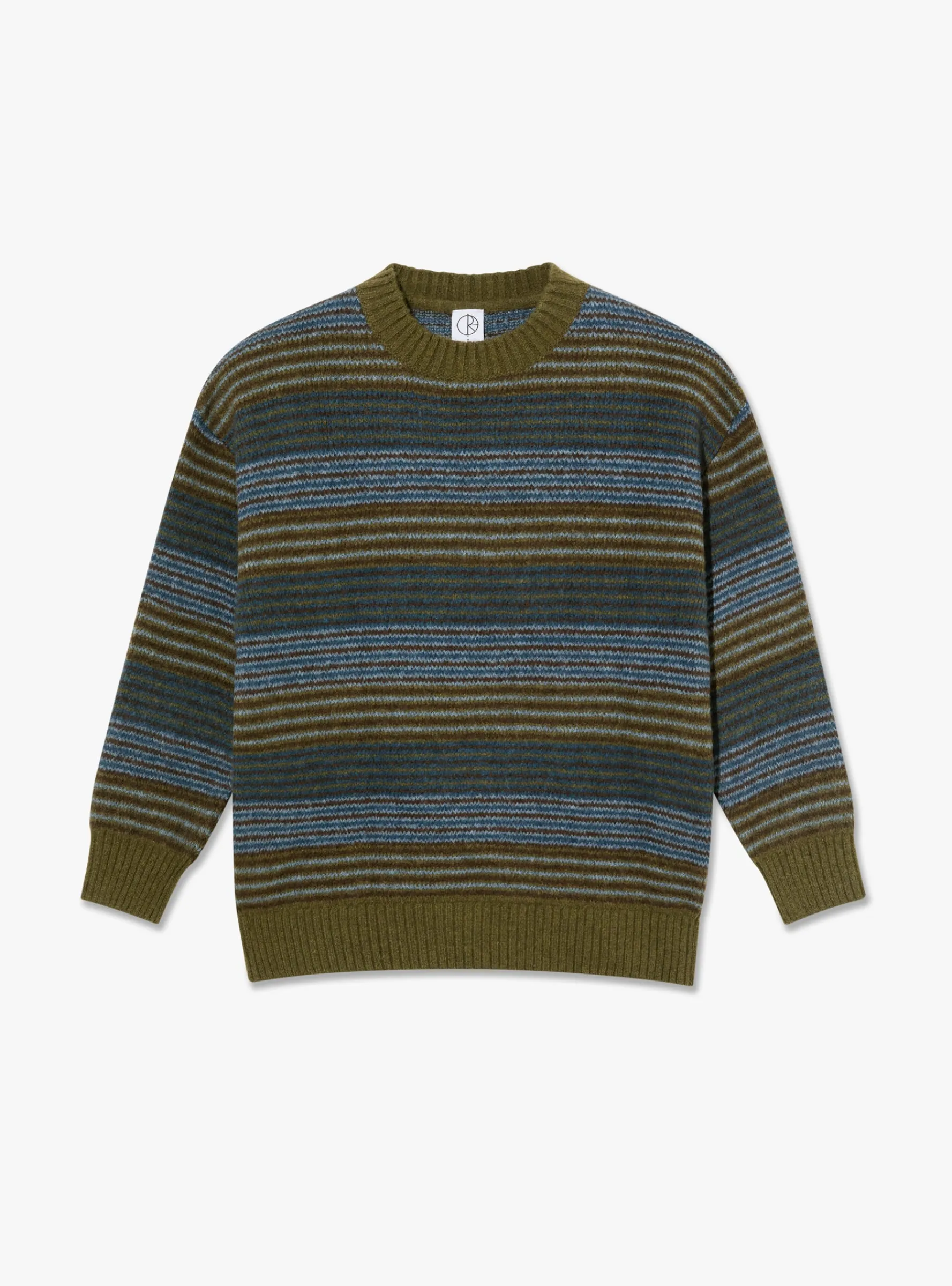 George Sweater Blue Green Stripe<Polar Skate Co. New