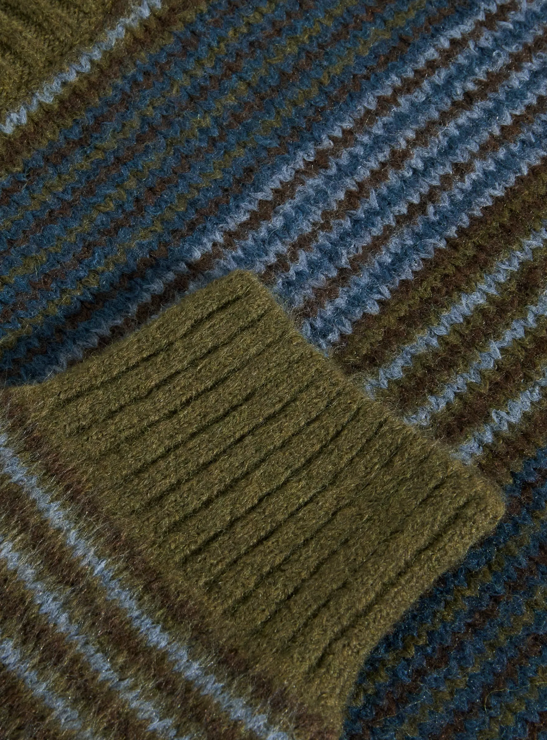 George Sweater Blue Green Stripe<Polar Skate Co. New