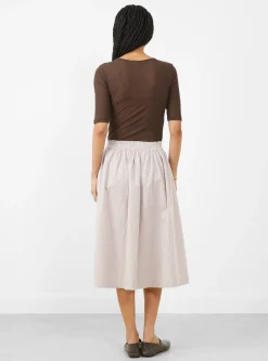 Ginny Skirt Warm Beige and White Stripe<Skall Studio Hot