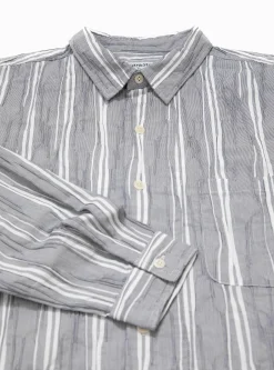 Grande V2 Shirt Grey Stripe<Garbstore Clearance