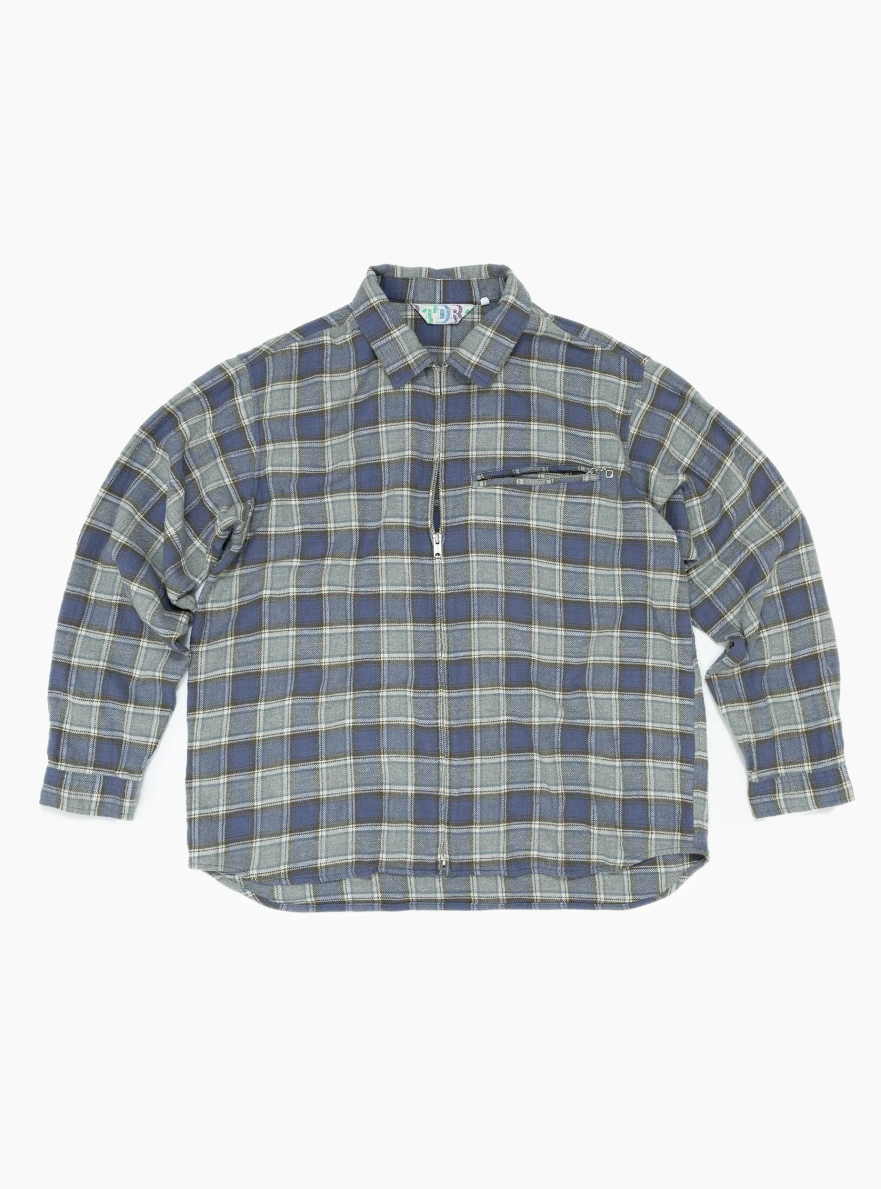Grande Zip Shirt Blue<TDR Discount