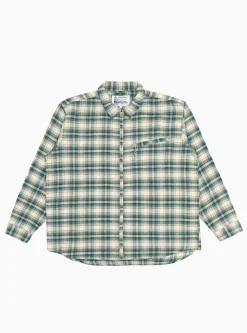 Grande Zip Shirt Ecru Check<Garbstore Hot