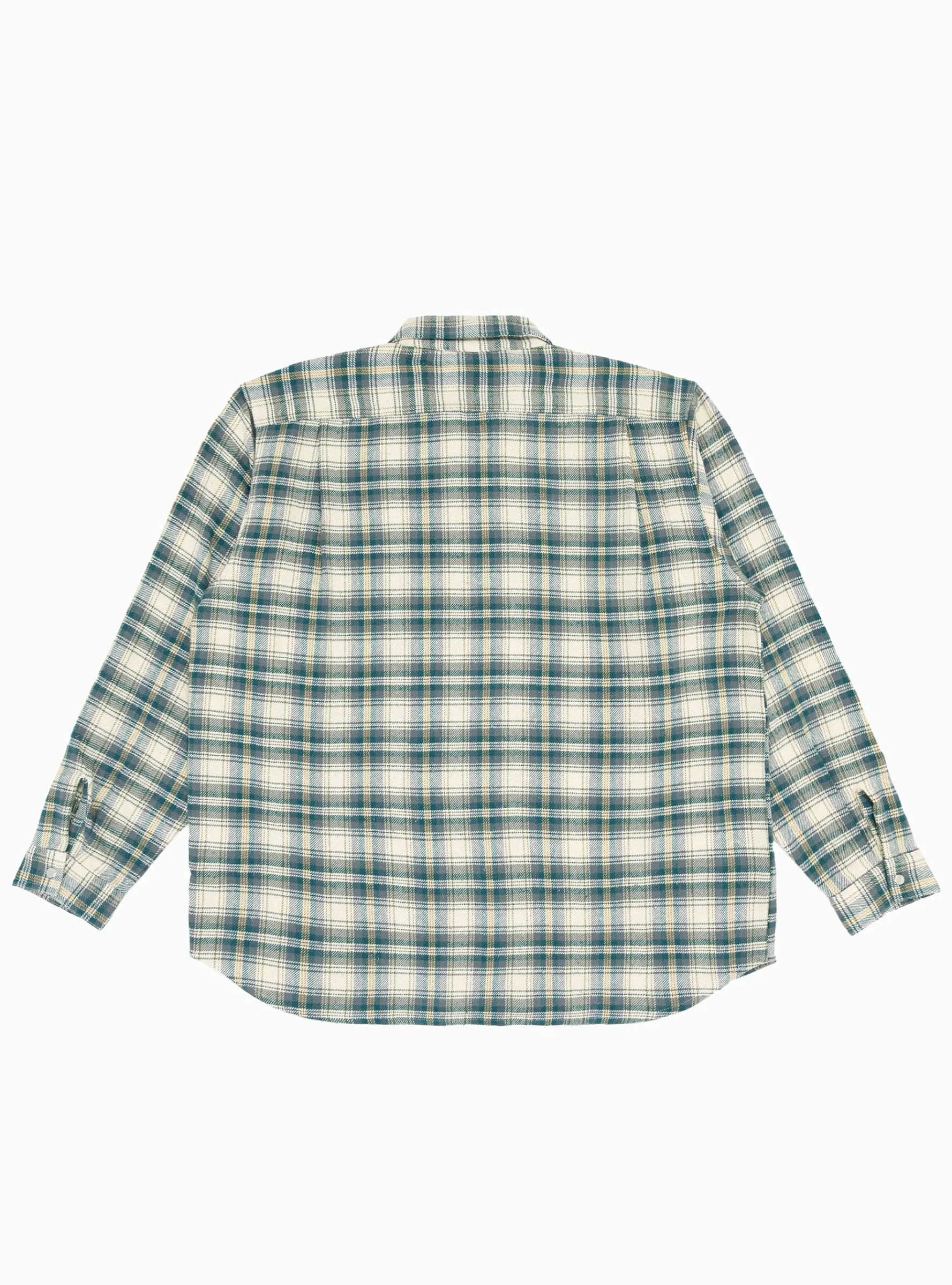 Grande Zip Shirt Ecru Check<Garbstore Hot