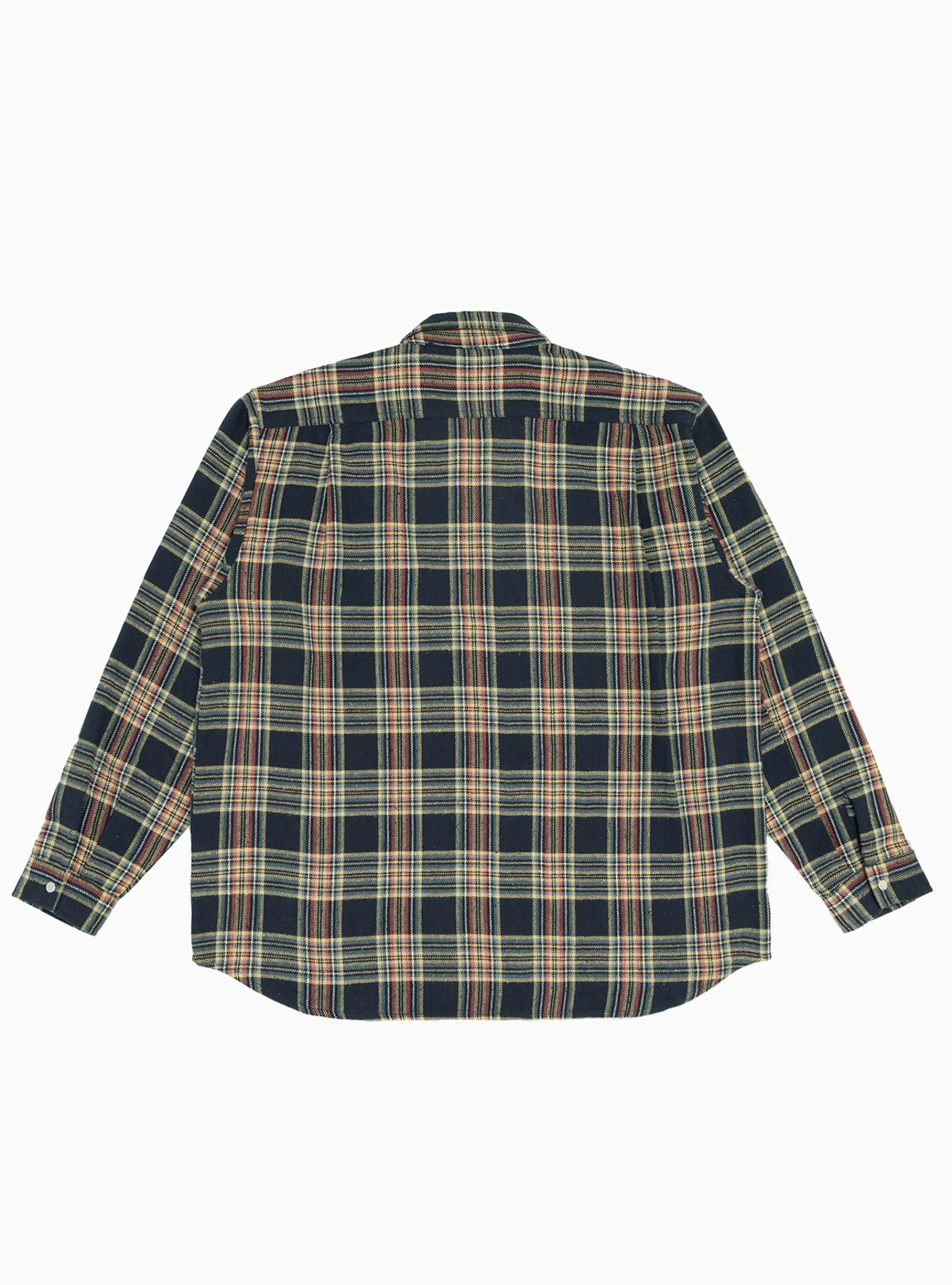 Grande Zip Shirt Midnight Blue Check<Garbstore Hot