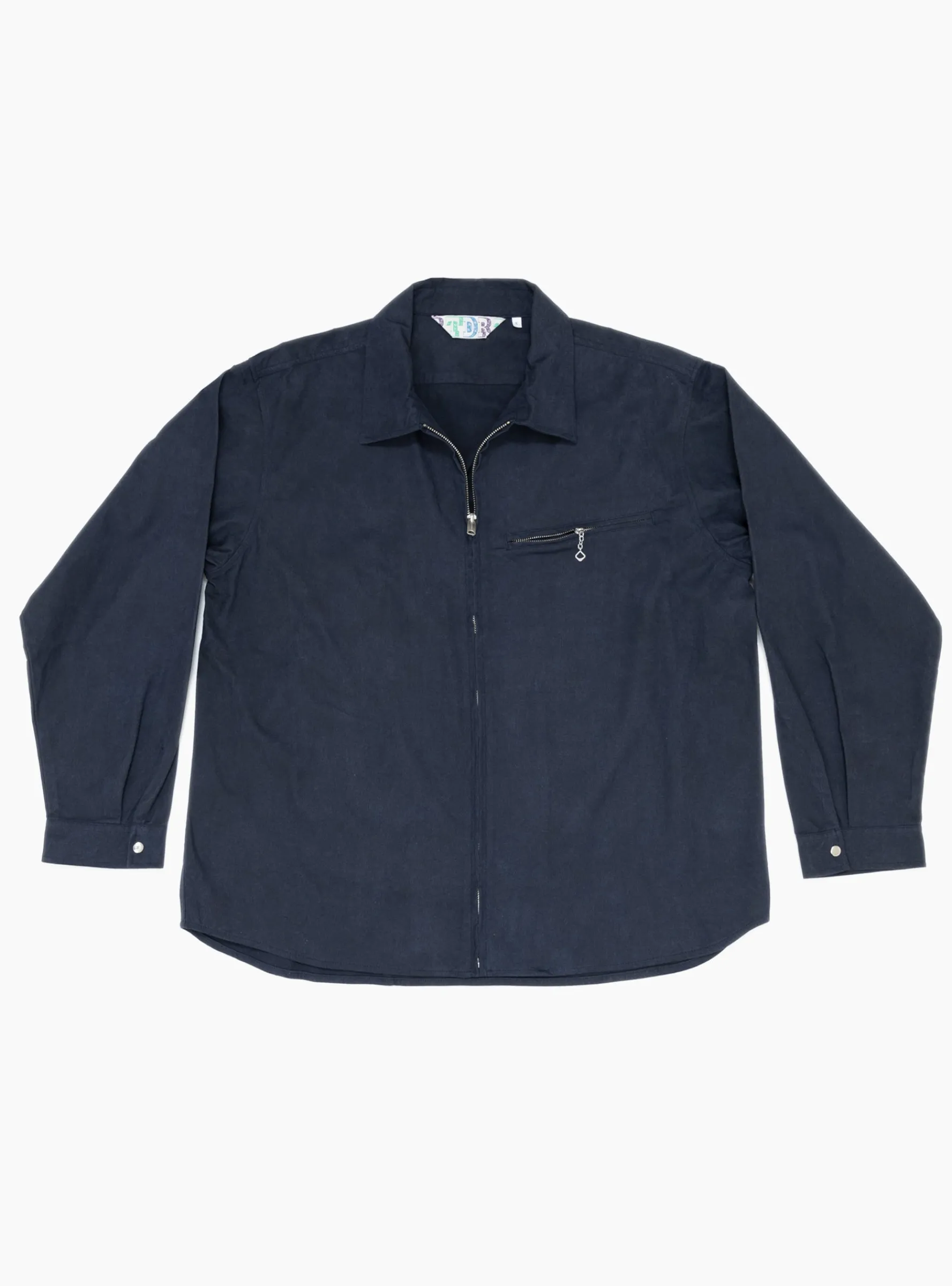 Grande Zip Shirt Navy<TDR Best