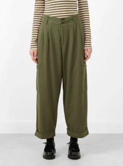 Grease Trousers Olive<YMC Clearance