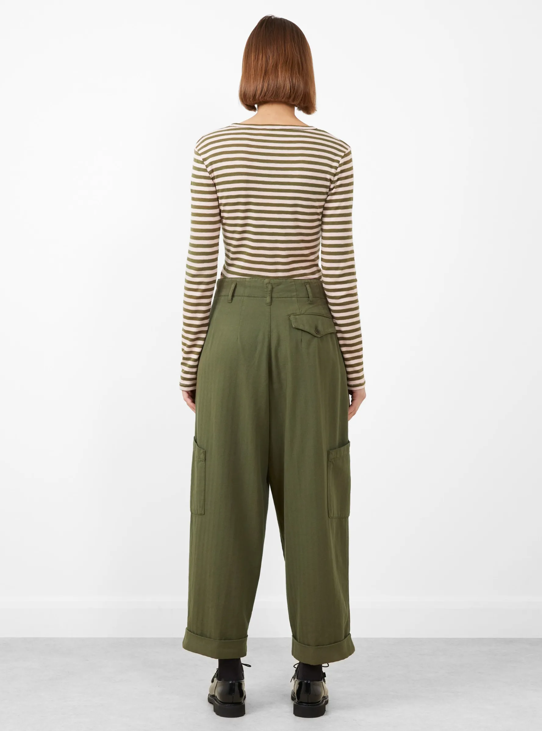 Grease Trousers Olive<YMC Clearance