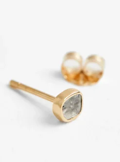 Grey Diamond Slice Single Earring<Celine Daoust Online