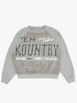 Grizzly Fur Sweatshirt Grey<Kapital Clearance