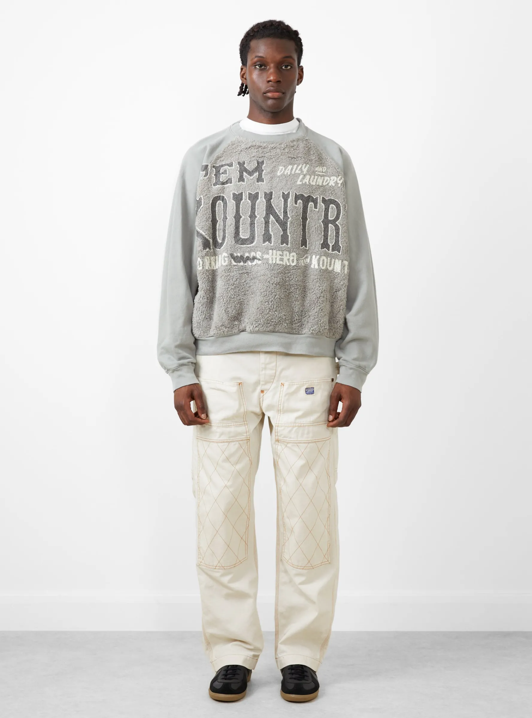 Grizzly Fur Sweatshirt Grey<Kapital Clearance