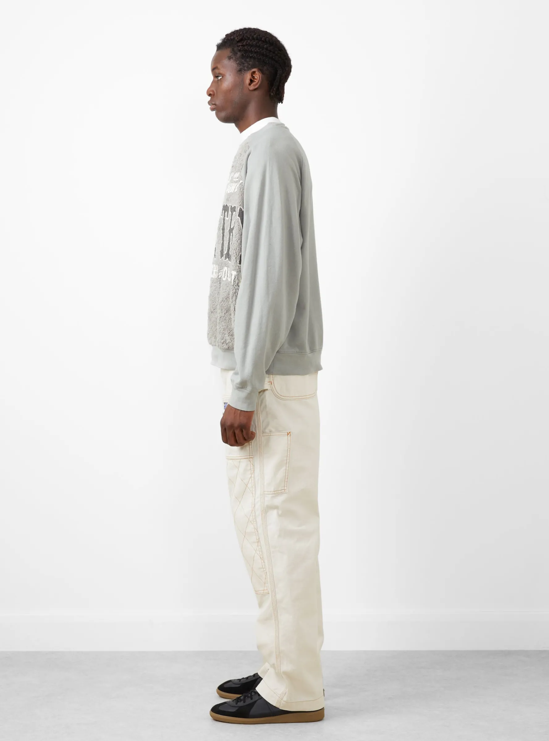Grizzly Fur Sweatshirt Grey<Kapital Clearance