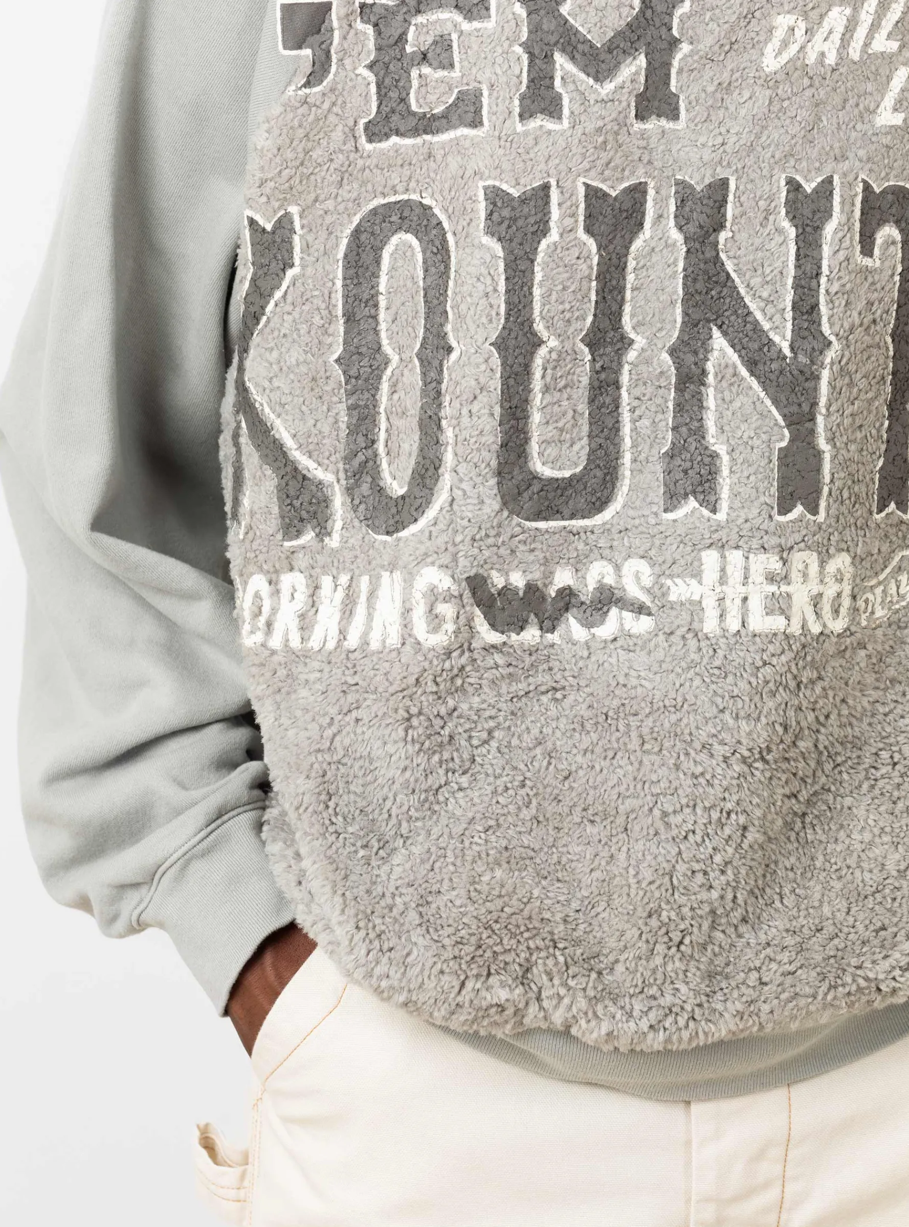 Grizzly Fur Sweatshirt Grey<Kapital Clearance