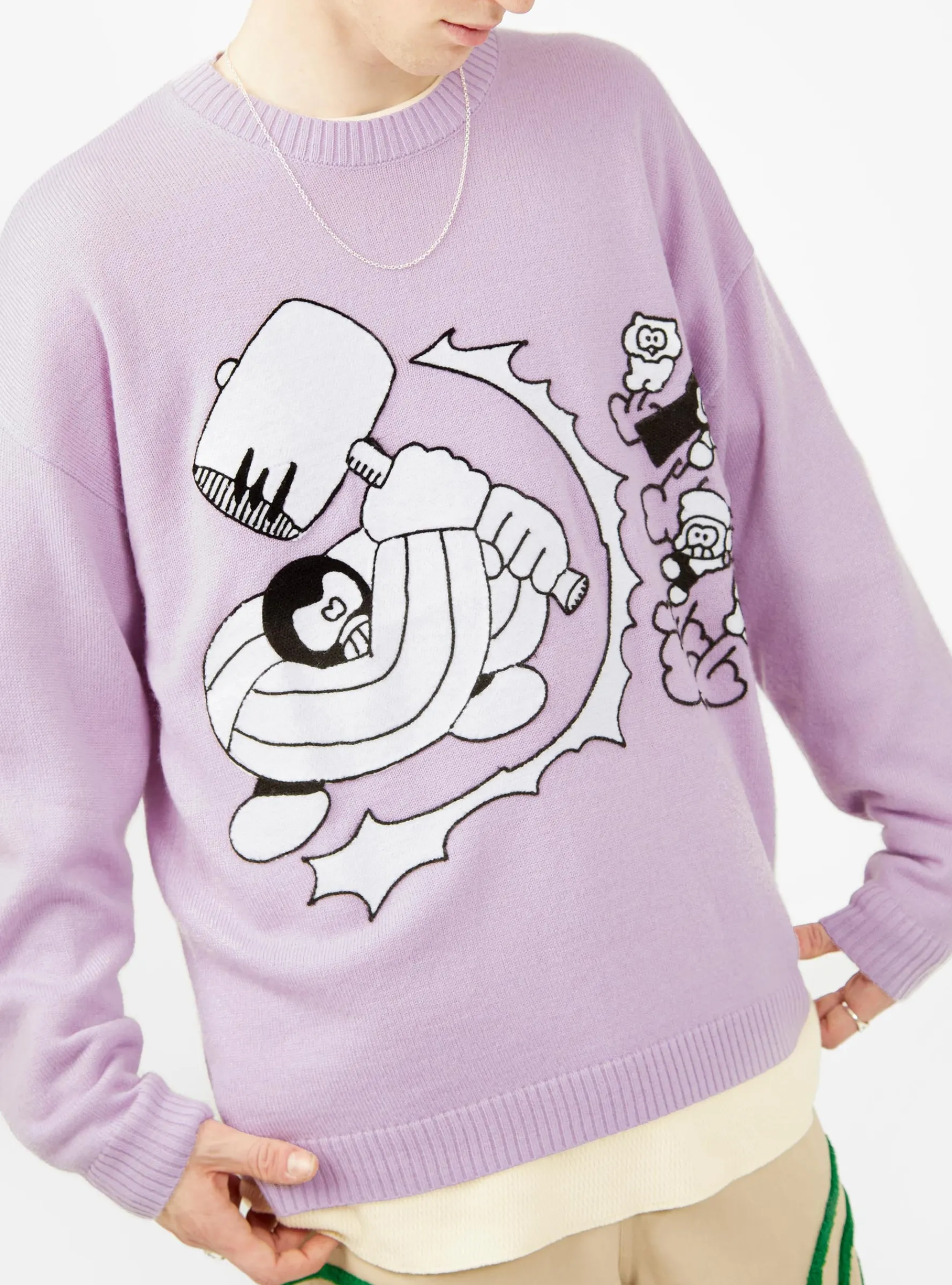 Hammer Sweater Lilac<Brain Dead Outlet