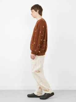 Hand Dye Twist Sweat Brown<NOMARHYTHM TEXTILE New