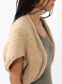 Handknit Shrug Camel<Lauren Manoogian Discount