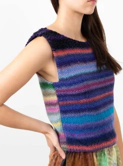 Handknit Vest Plantdyed Multi<Anntian New