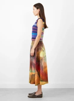 Handknit Vest Plantdyed Multi<Anntian New