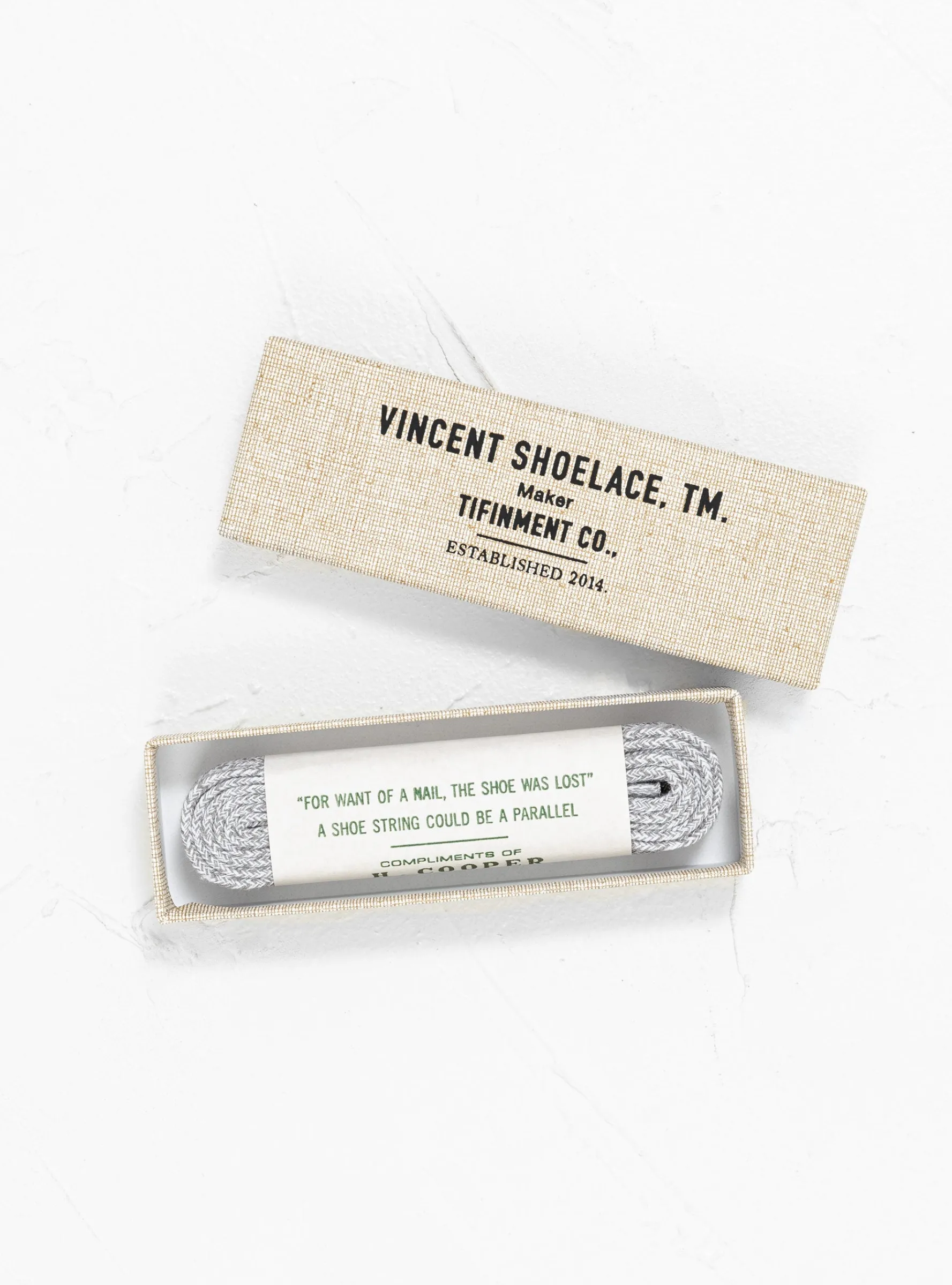 H.COOPER Shoelaces Heather Grey<Vincent Shoelace Outlet
