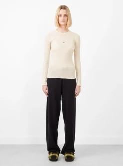 Heart Long Sleeve Tee Undyed<Baserange New