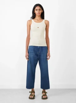 Heart Tank Top Undyed<Baserange Hot