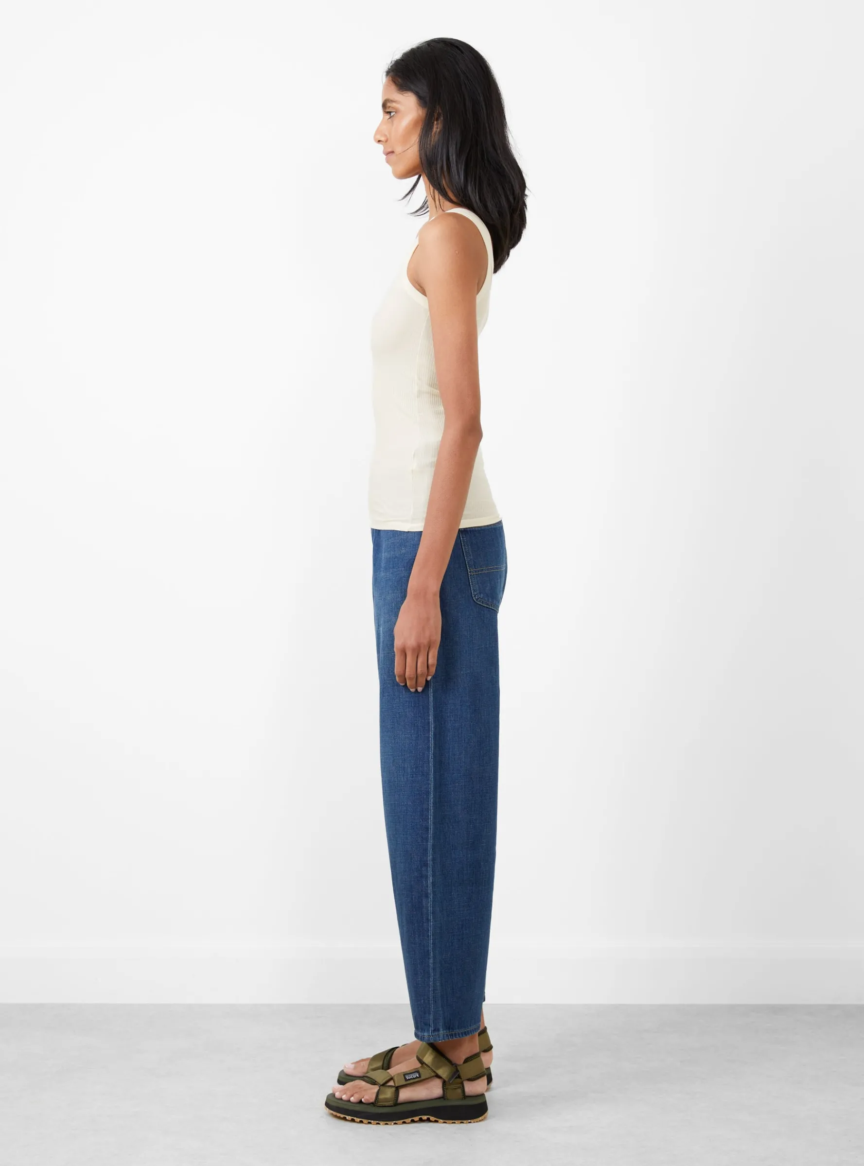 Heart Tank Top Undyed<Baserange Hot
