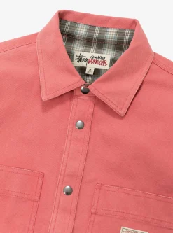 Heavy Washed Canvas Shirt Berry<Stüssy Sale
