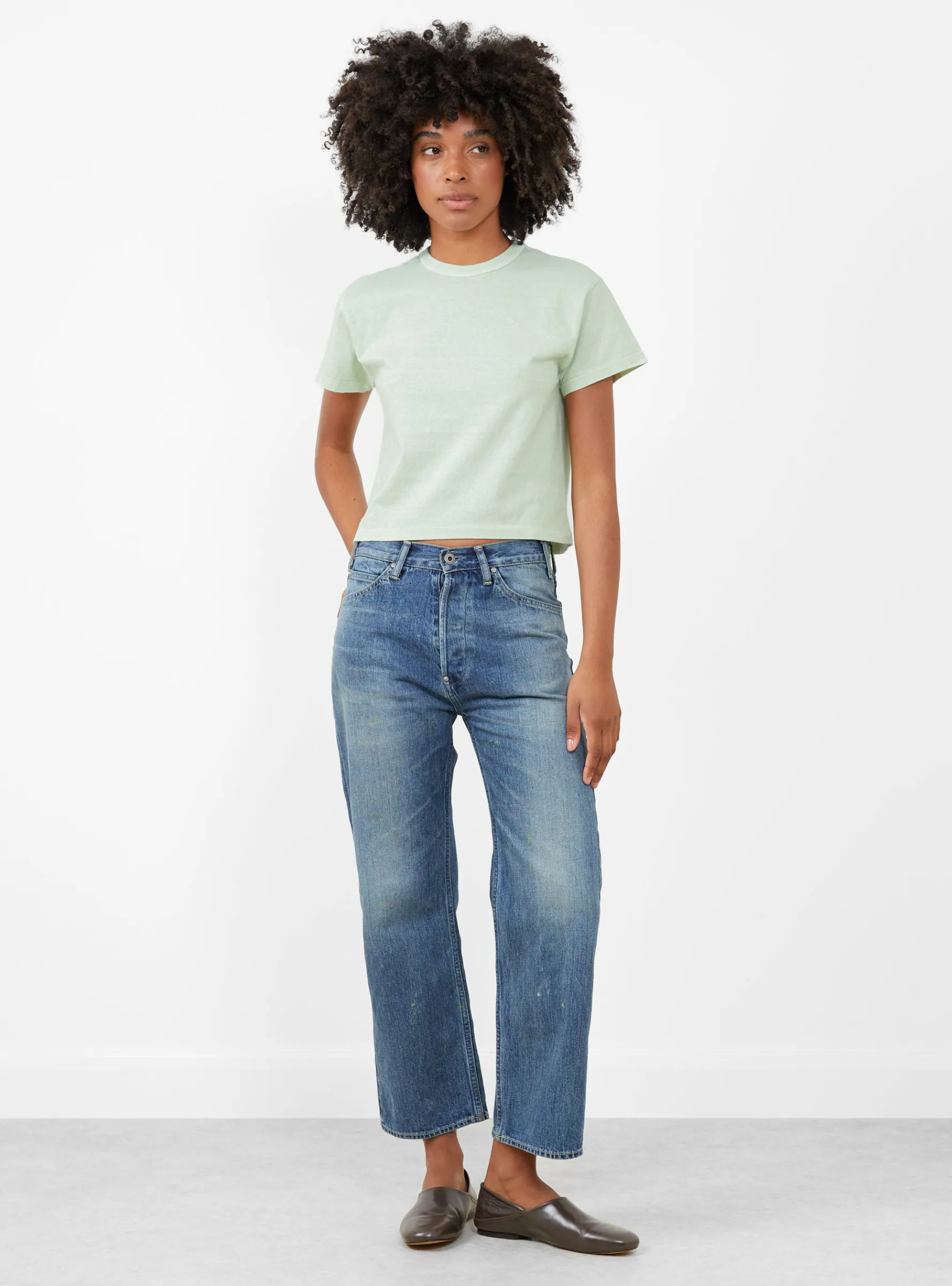 Hi'Aka Pigment Dye Shortsleeve T-Shirt Sea Foam<Sunray Sportswear Fashion