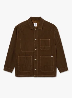 Hickory Stripe Ezra Jacket Rust<Polar Skate Co. New