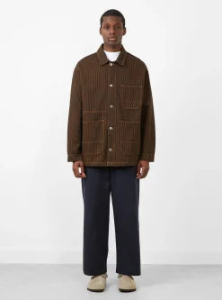 Hickory Stripe Ezra Jacket Rust<Polar Skate Co. New