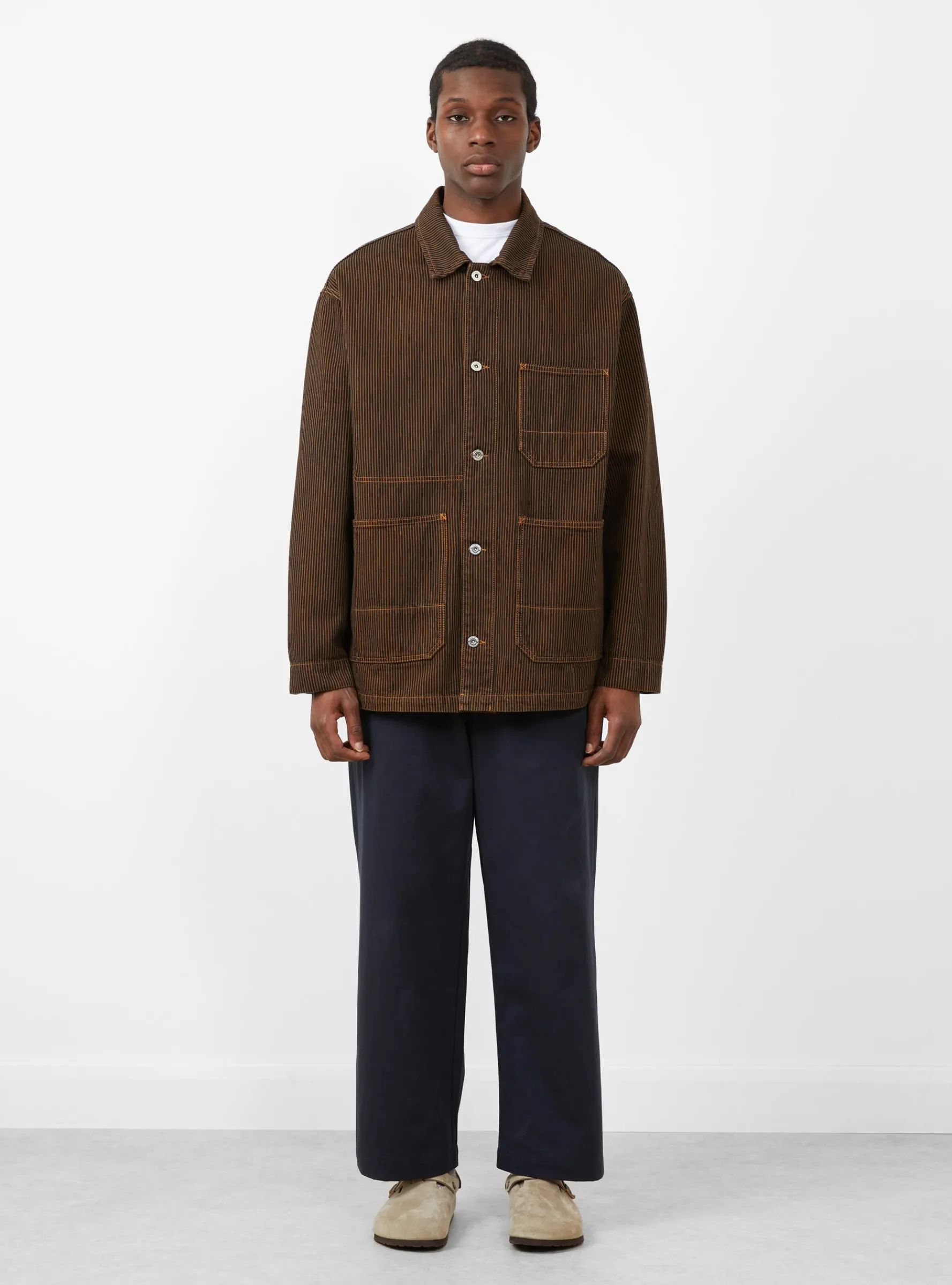 Hickory Stripe Ezra Jacket Rust<Polar Skate Co. New