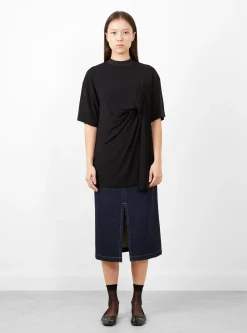 High Twist Smooth Jersey Top Black<TOGA ARCHIVES Sale