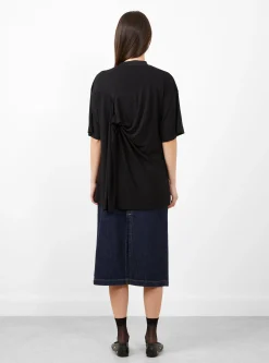 High Twist Smooth Jersey Top Black<TOGA ARCHIVES Sale