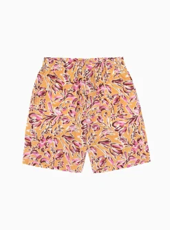 Shorts Orange Floral<Home Party Clearance