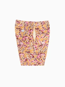 Shorts Orange Floral<Home Party Clearance