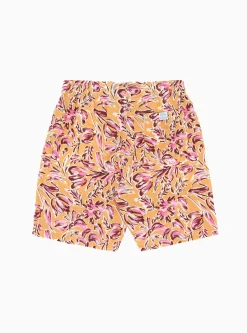 Shorts Orange Floral<Home Party Clearance