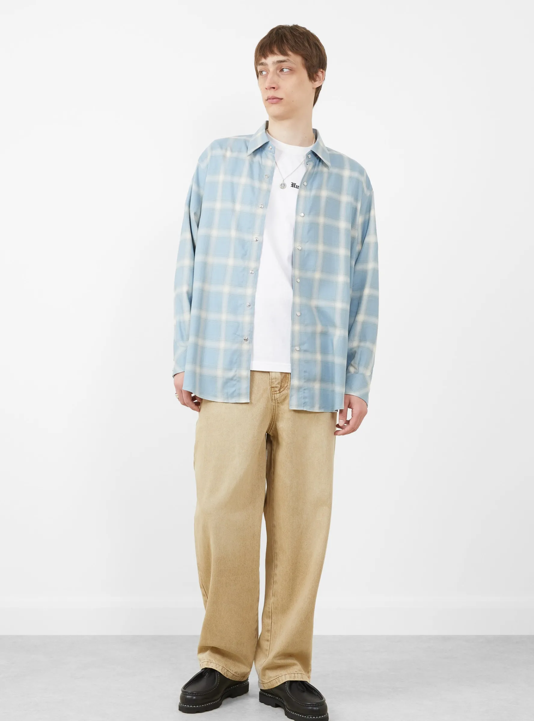 Hugo Rancher Shirt Sky Plaid<Carter Young Hot