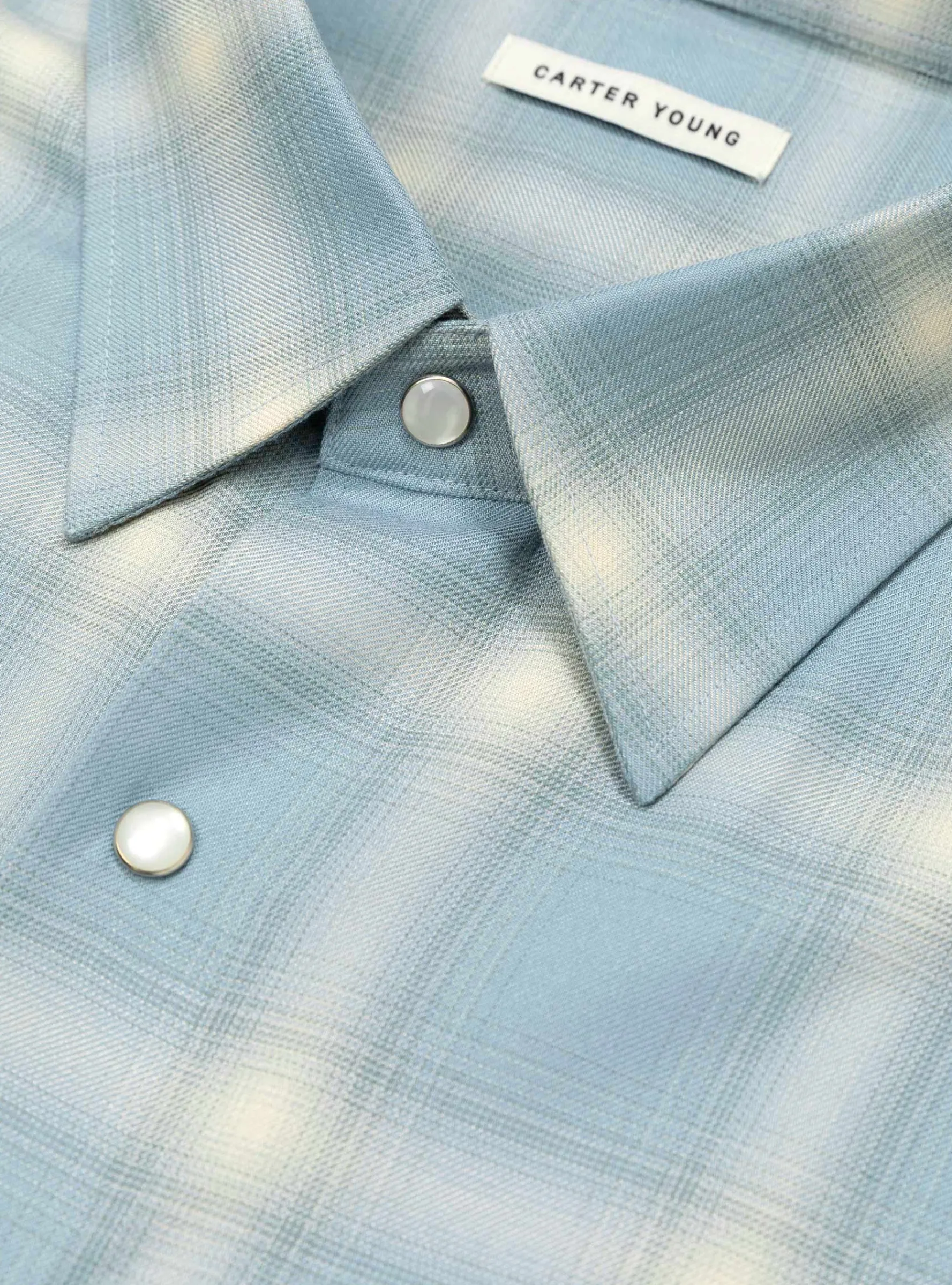 Hugo Rancher Shirt Sky Plaid<Carter Young Hot