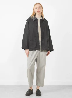 Hunting Short Coat Charcoal<7115 by Szeki New