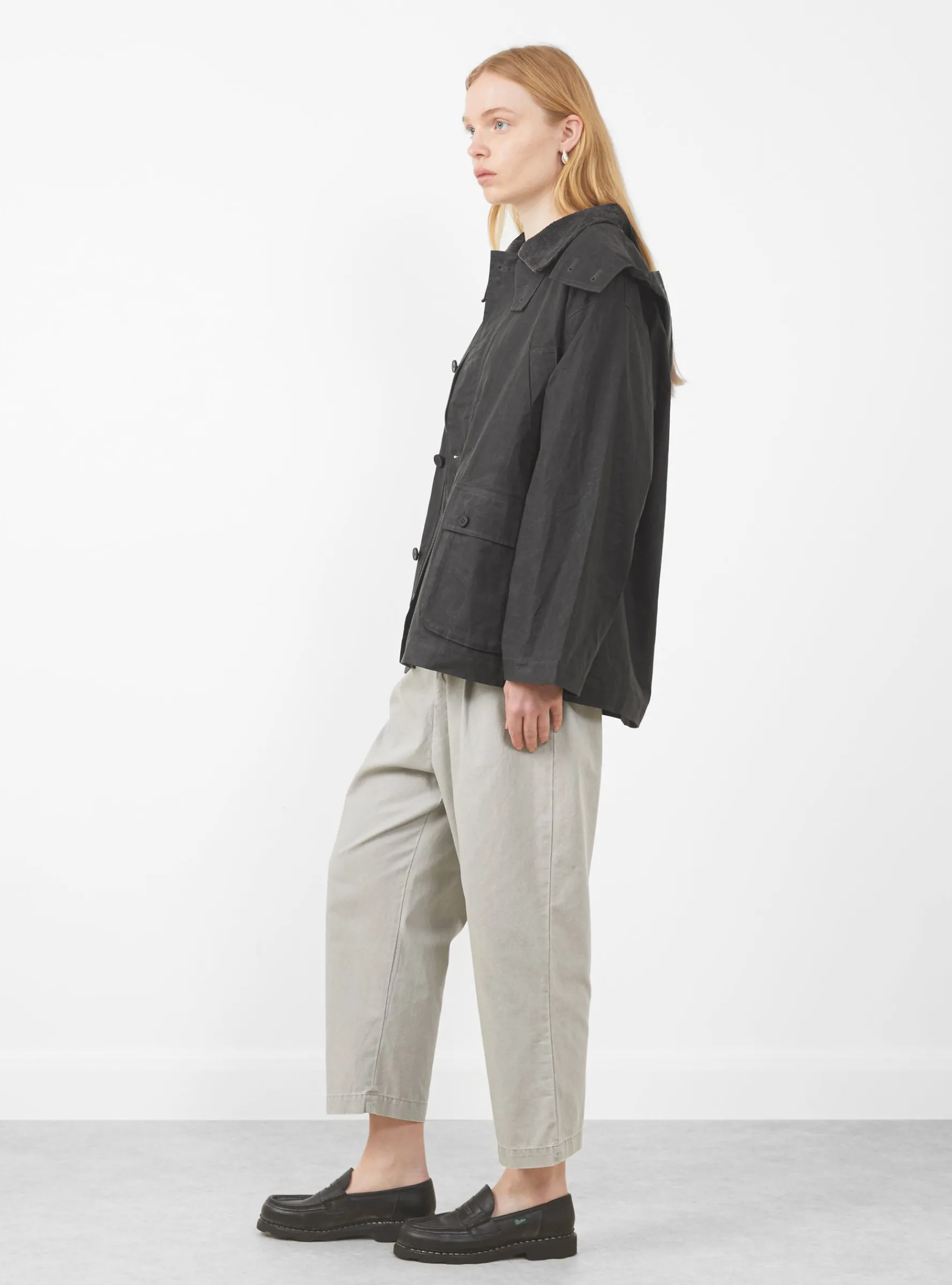 Hunting Short Coat Charcoal<7115 by Szeki New
