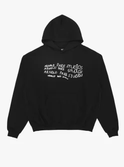 Imaginary Friends Hoodie Faded Black<Arnold Park Studios Sale