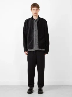 Interceptor Velour Cord Jacket Black<YMC Fashion