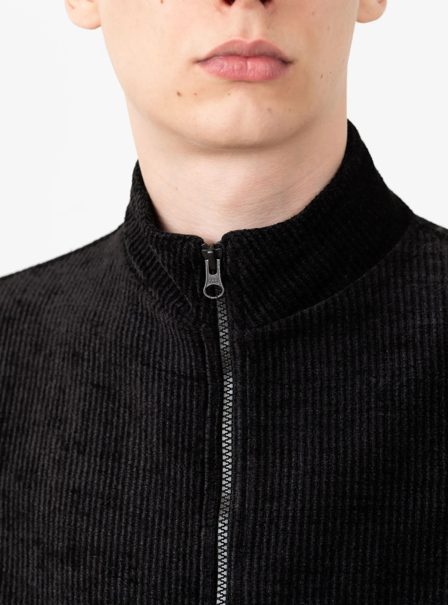 Interceptor Velour Cord Jacket Black<YMC Fashion
