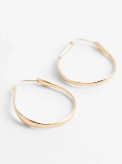 Irregular Brass Hoop Earrings Gold Plated<Helena Rohner Discount