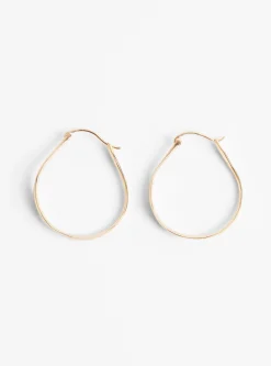 Irregular Brass Hoop Earrings Gold Plated<Helena Rohner Discount