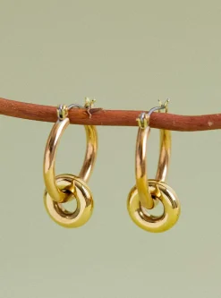 Isola Brass Earrings<Laura Lombardi Sale