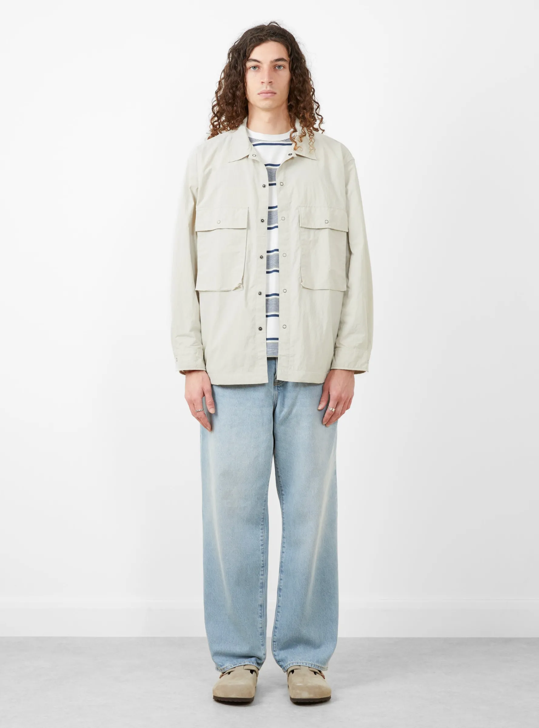 Ivan Longsleeve Shirt Ash<Pilgrim Surf + Supply Fashion